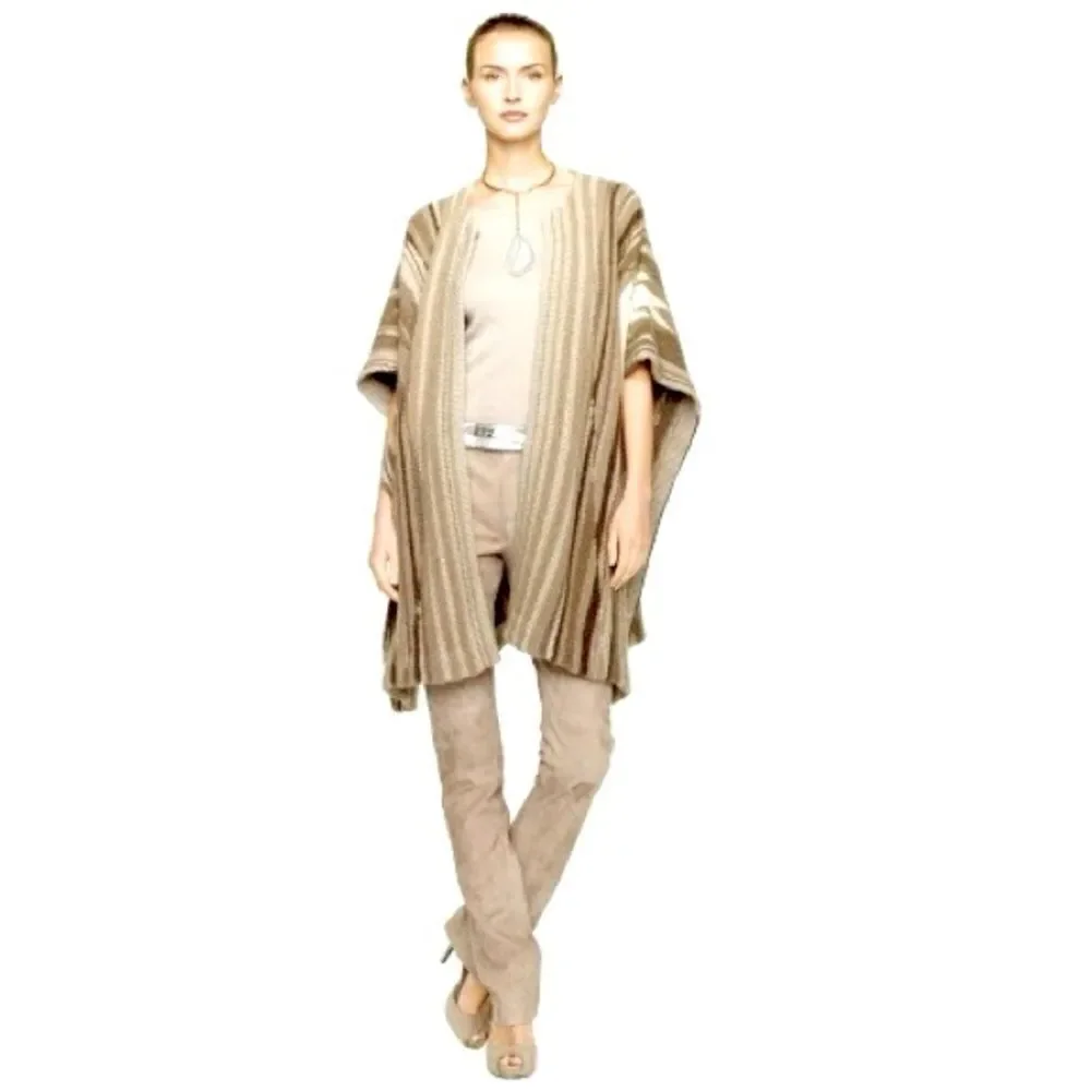 Ralph Lauren Black Label Cashmere Serape Ruana - Picture 3 of 16